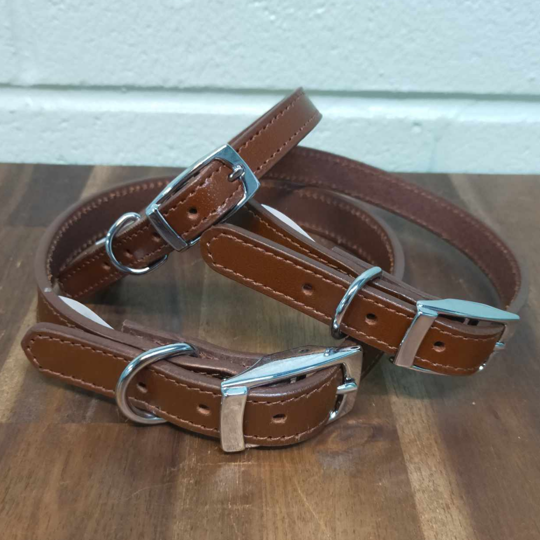 Leather Dog Collar - Brown