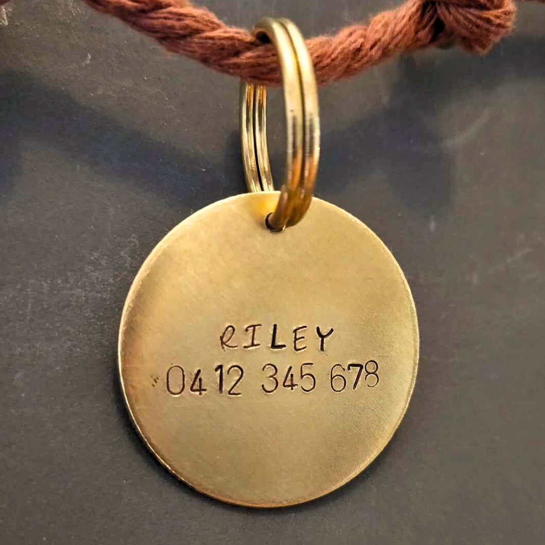 Brass ID Tag - Large