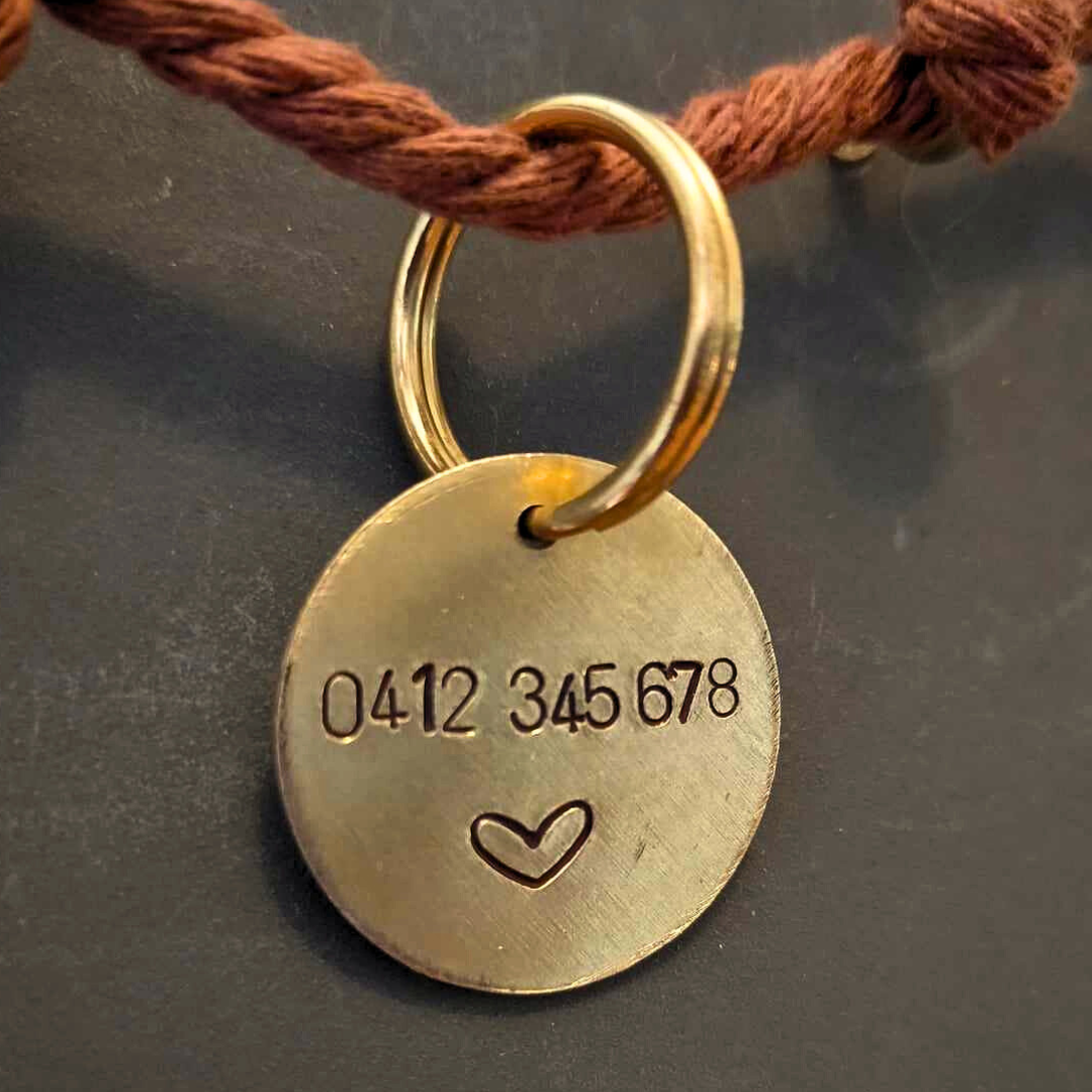 Brass ID Tag - Small