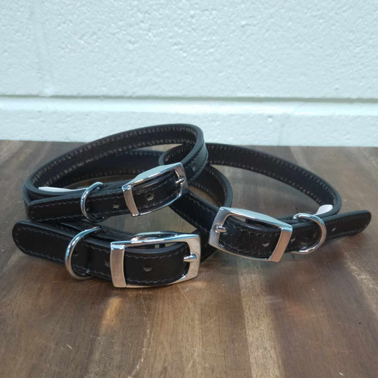 Leather Dog Collar - Black