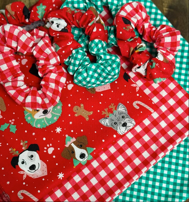 Xmas Bandana - Red Gingham